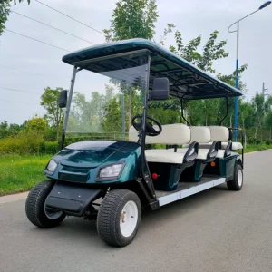 8 Seater Low Speed Vehicle 4 Wheel Drive Push Electric Street Legal Golf Cart